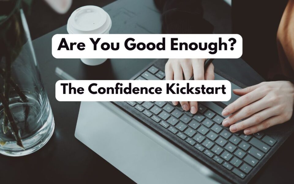 Confident woman stepping forward with courage, symbolizing a confidence kickstart