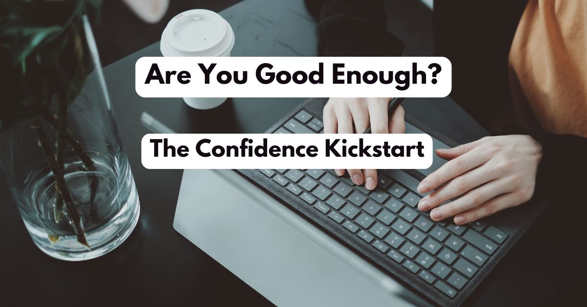 Confident woman stepping forward with courage, symbolizing a confidence kickstart