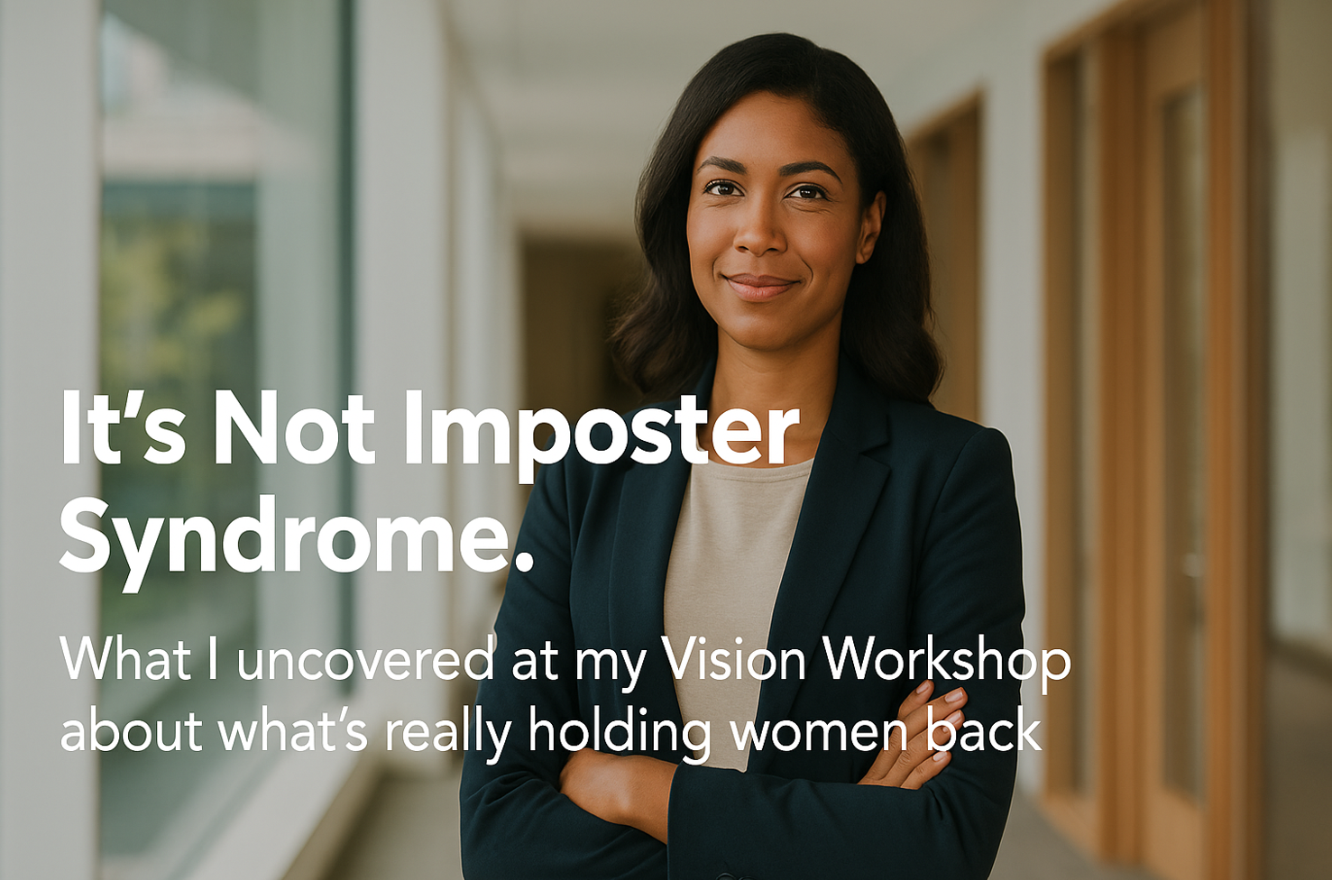 Confident woman stepping into her power, symbolizing fear of success being overcome