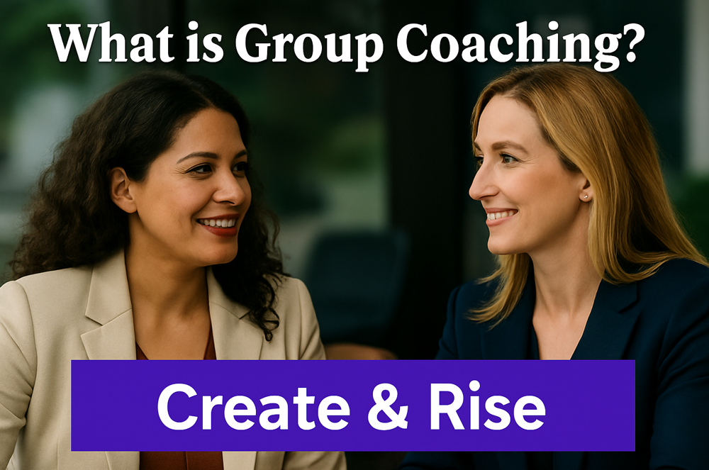 Women leaders in a group coaching session sharing support and growth
